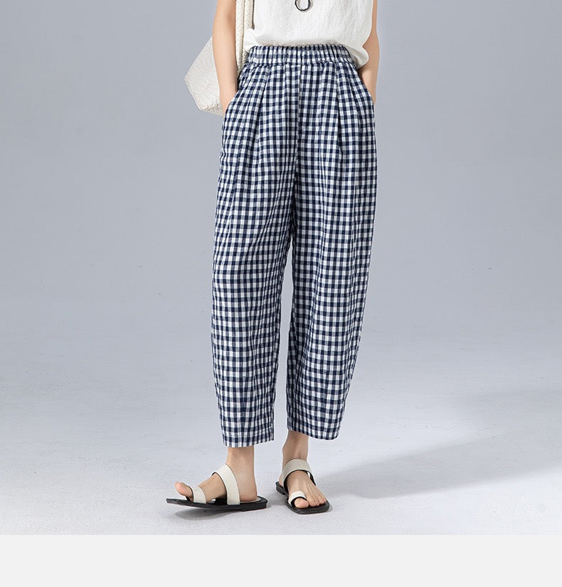 Sabby | Gingham Trousers
