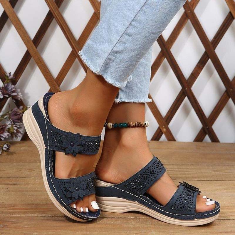 Vintage wedge sandals