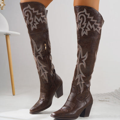 Cheyenne |  Classic Over-the-Knee Cowboy Boots