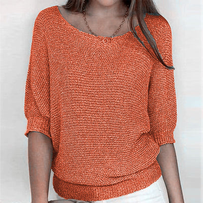Casual Solid Color Sweater