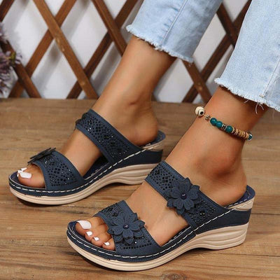 Vintage wedge sandals