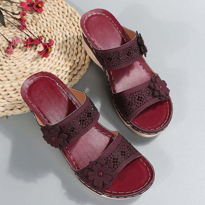 Vintage wedge sandals