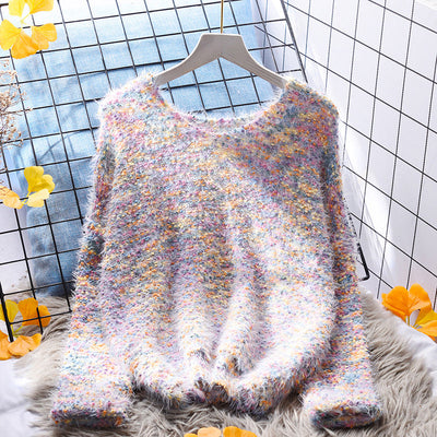 Colorful Polka Dot Sweater