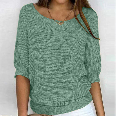 Casual Solid Color Sweater