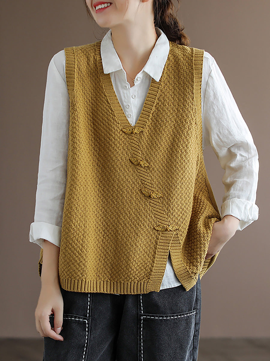 Plus Size Women's Button Knit Cardigan Sweater