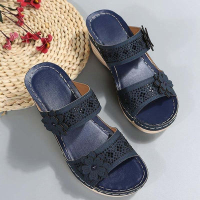 Vintage wedge sandals