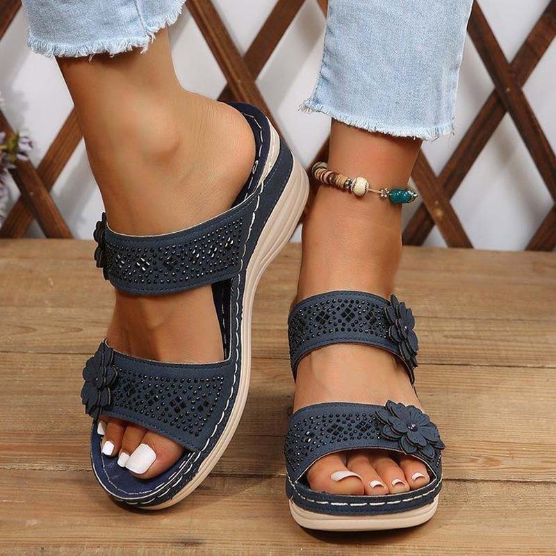Vintage wedge sandals