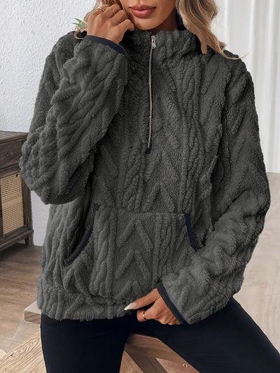 Rose Cosy Half Zip Jumper