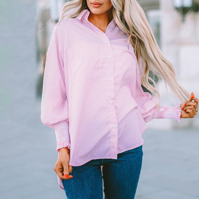 Quinlee | Stripe Relaxed Shirt