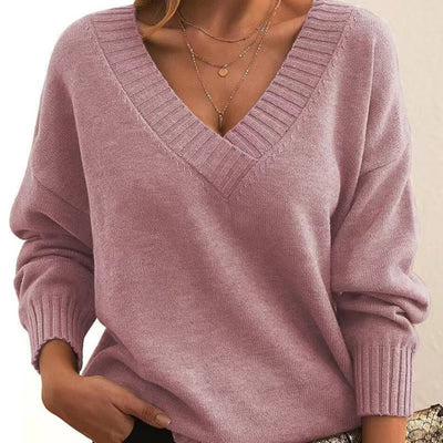 The Marjorie Sweater™  | Elegant V-Neck