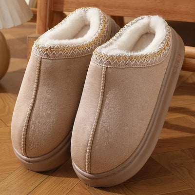 Chloe | Cozy Fluffy Platform Slippers