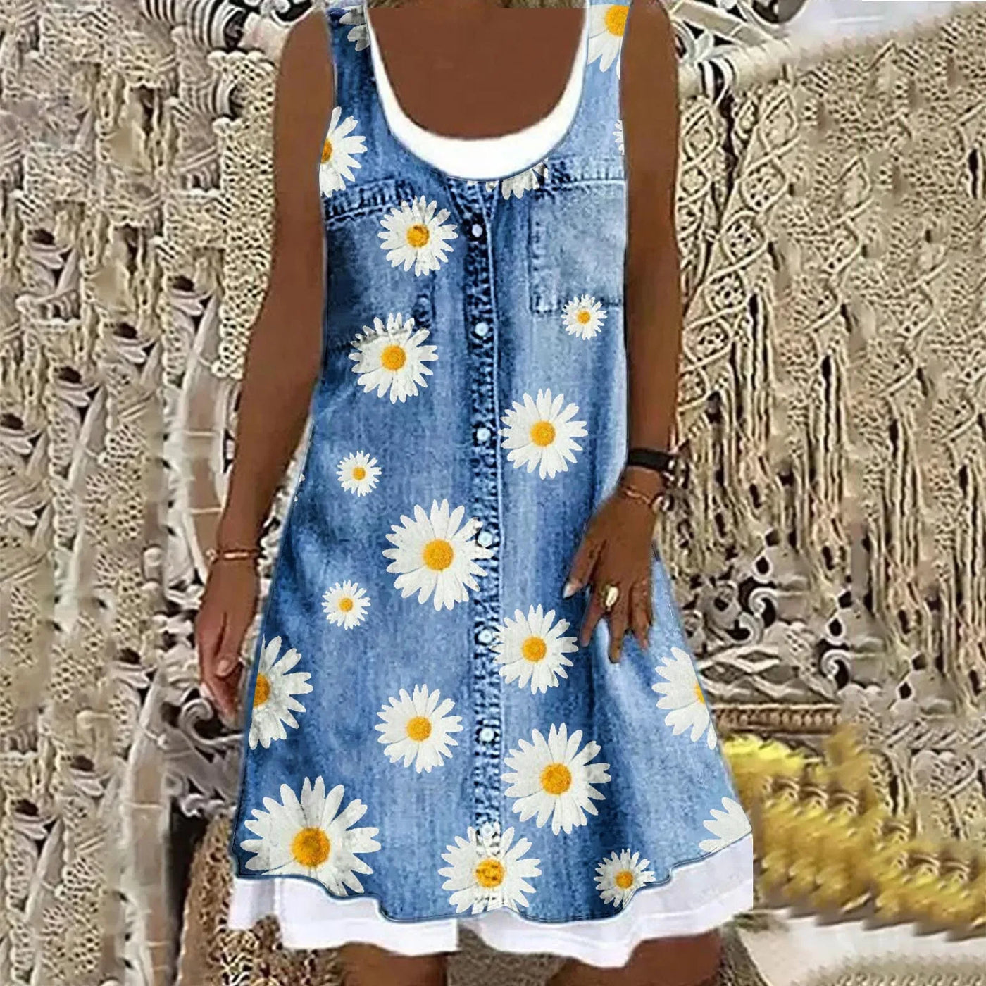 Soft and Elegant Denim Dress