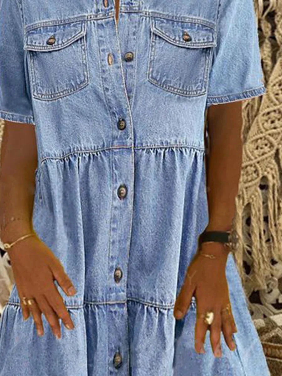 Boho Denim Dress