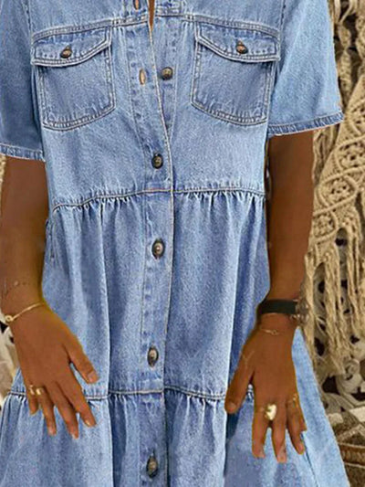 Boho Denim Dress