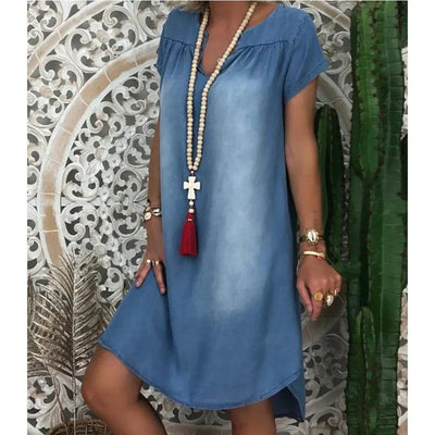 Relaxed Denim Summer Dress