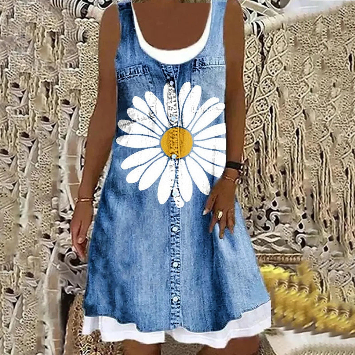 Soft and Elegant Denim Dress