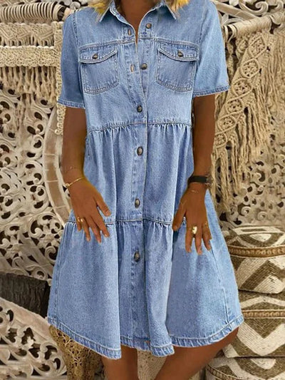Boho Denim Dress
