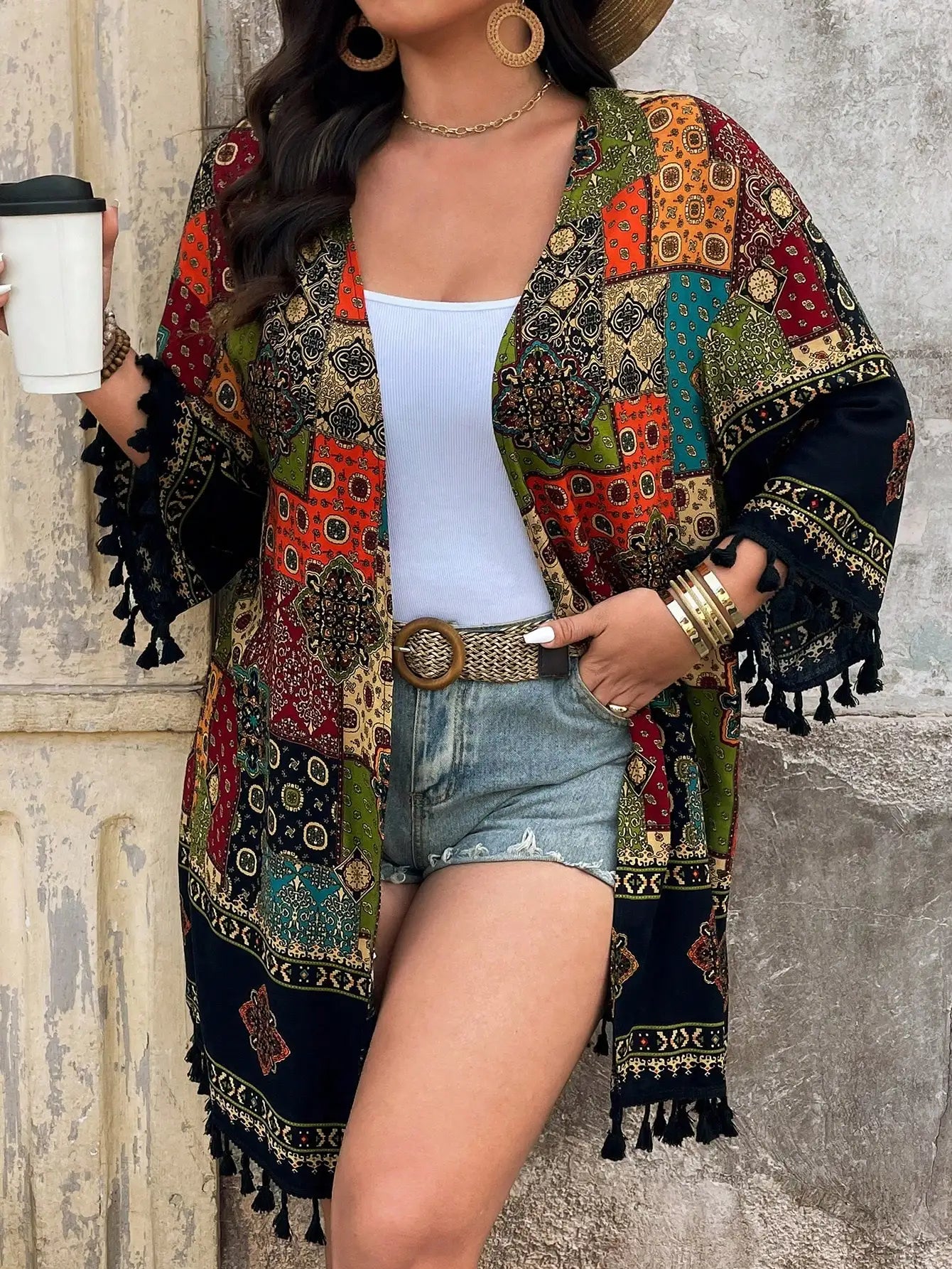 Bohemian Tassel Kimono