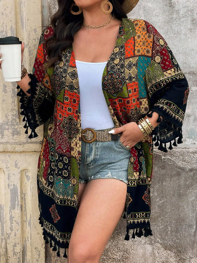 Bohemian Tassel Kimono