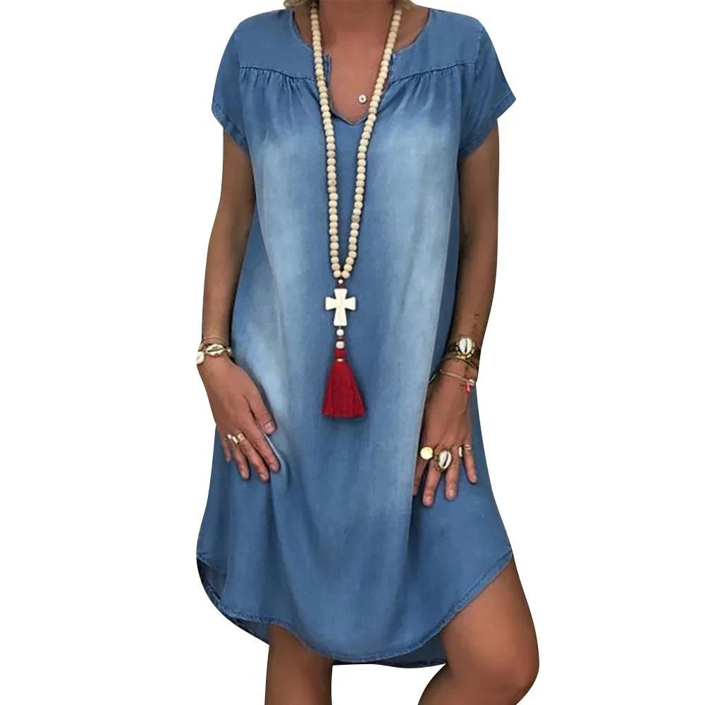 Relaxed Denim Summer Dress