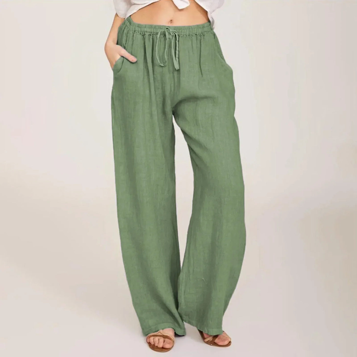 Julia | Comfortable Cotton Linen Pants