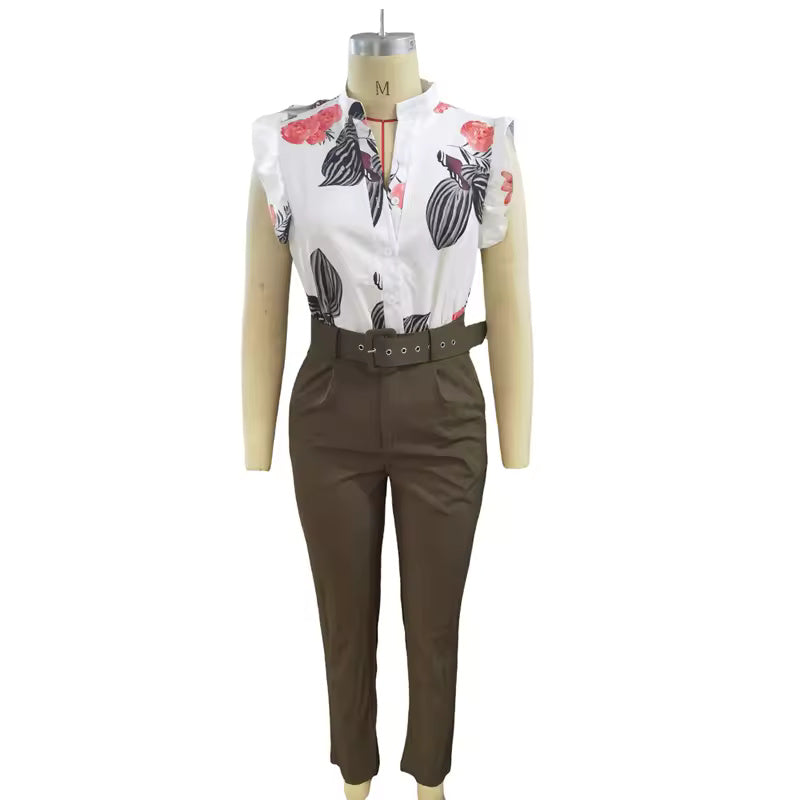 Rainie | Stylish Ruffle-Sleeve Set