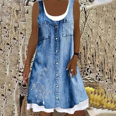 Soft and Elegant Denim Dress
