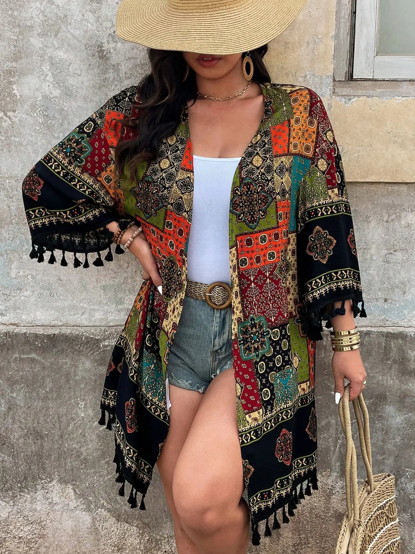 Bohemian Tassel Kimono