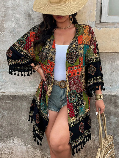 Bohemian Tassel Kimono