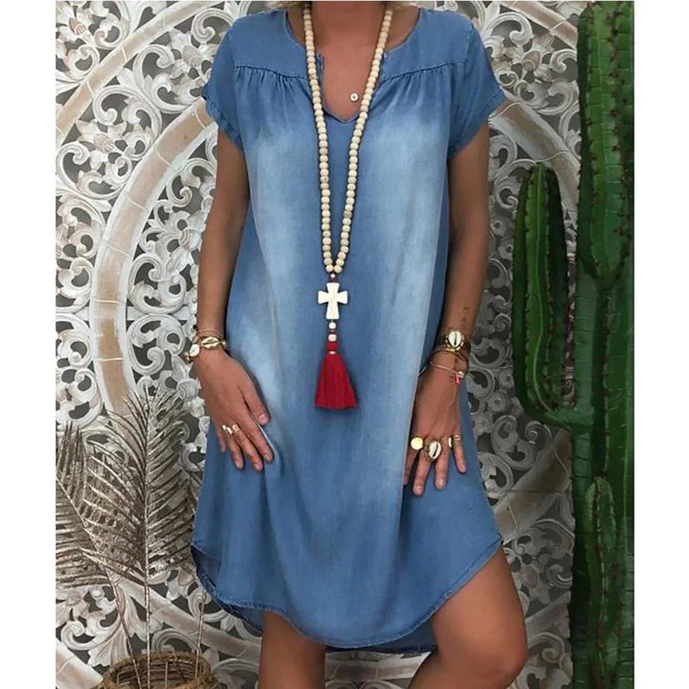 Relaxed Denim Summer Dress