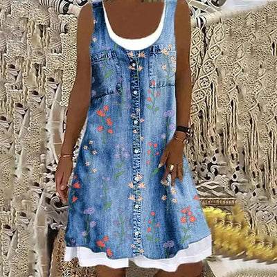 Soft and Elegant Denim Dress