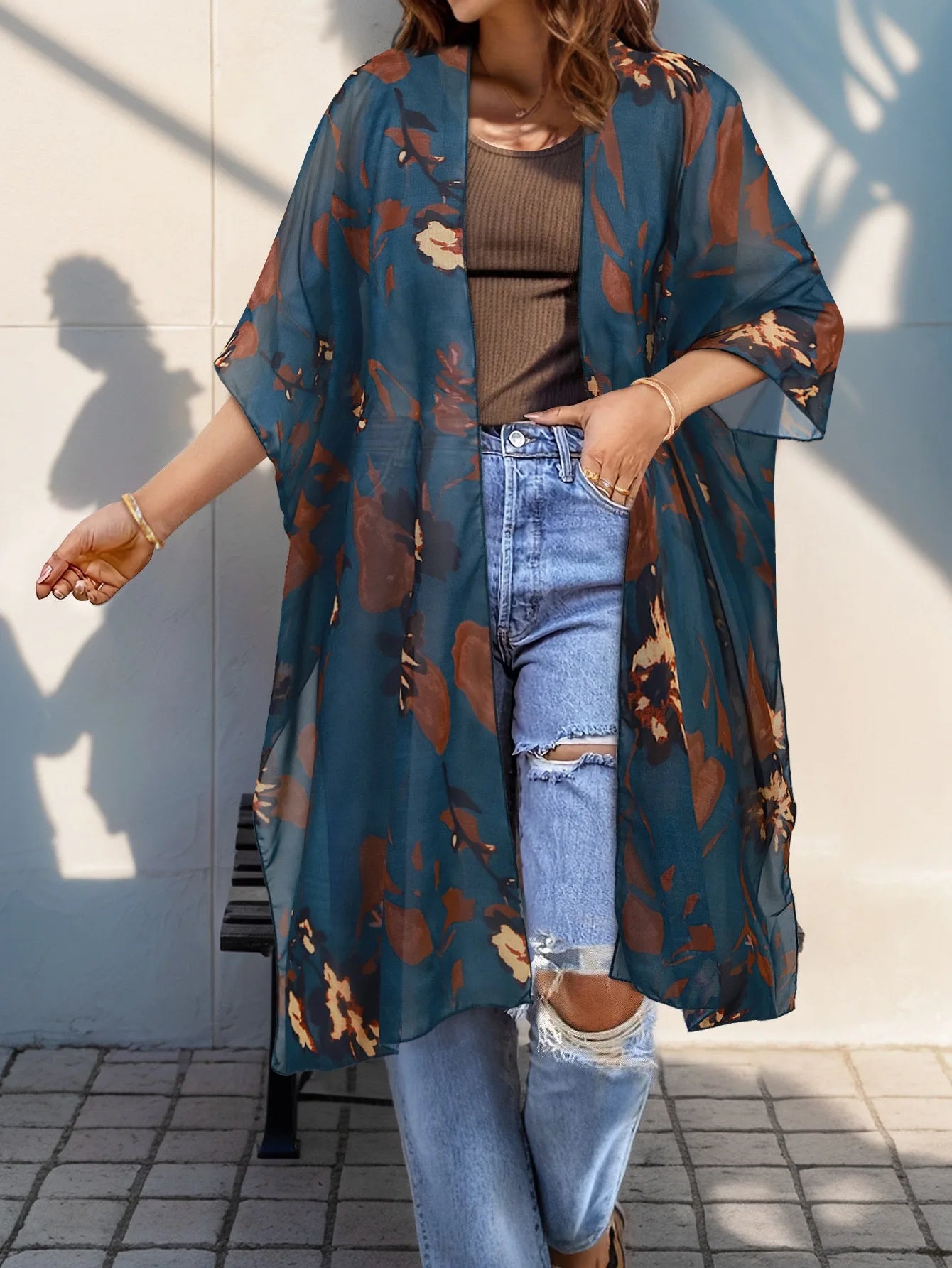 Printed Kimono