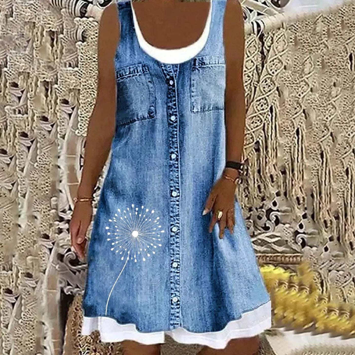 Soft and Elegant Denim Dress