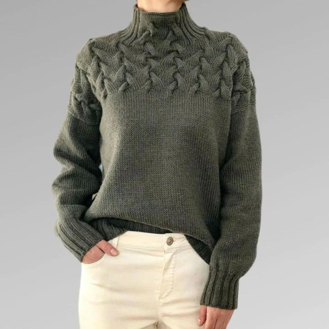 The Betty Sweater™ | Blush Cable Knit