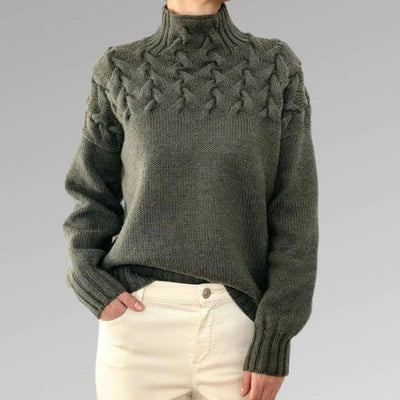 The Betty Sweater™ | Blush Cable Knit