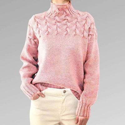 The Betty Sweater™ | Blush Cable Knit