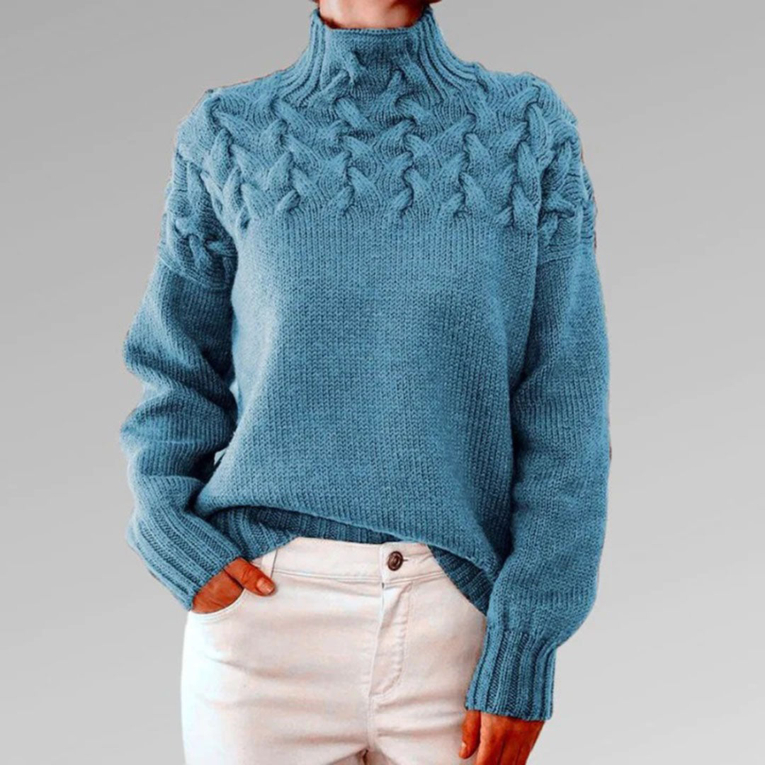 The Betty Sweater™ | Blush Cable Knit
