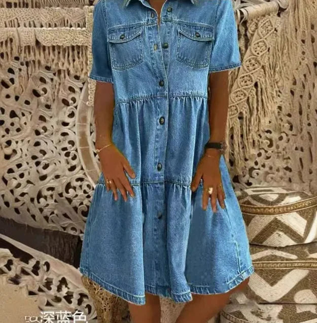 Boho Denim Dress