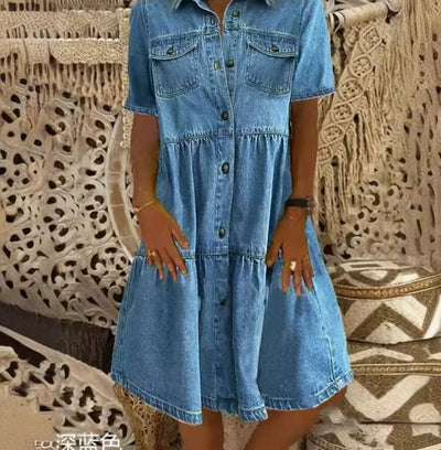 Boho Denim Dress