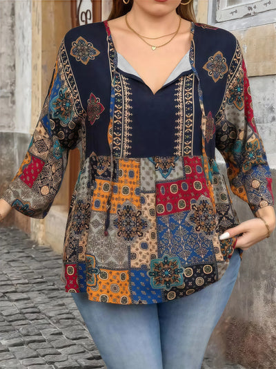 Bohemian Patchwork Blouse