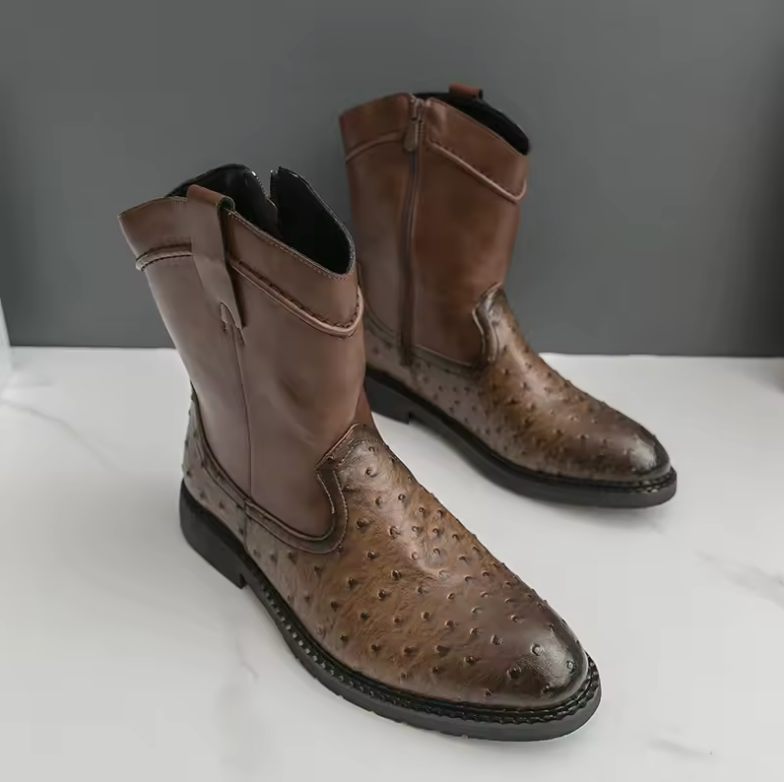 Mixed Patchwork Boots