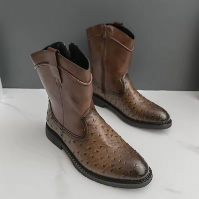 Mixed Patchwork Boots