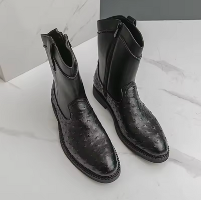 Mixed Patchwork Boots