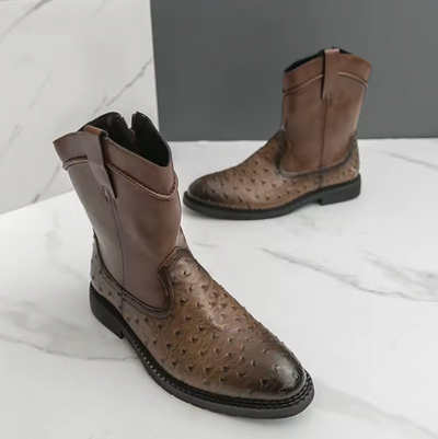 Mixed Patchwork Boots