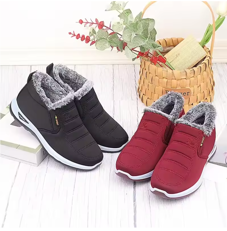 Thickened Fleece Winter Anti-Slip Women Shoes