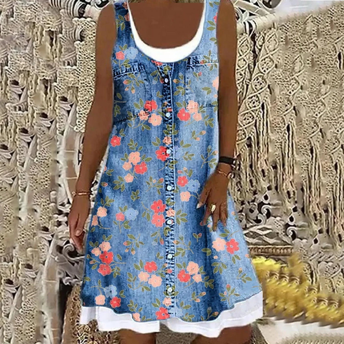 Soft and Elegant Denim Dress