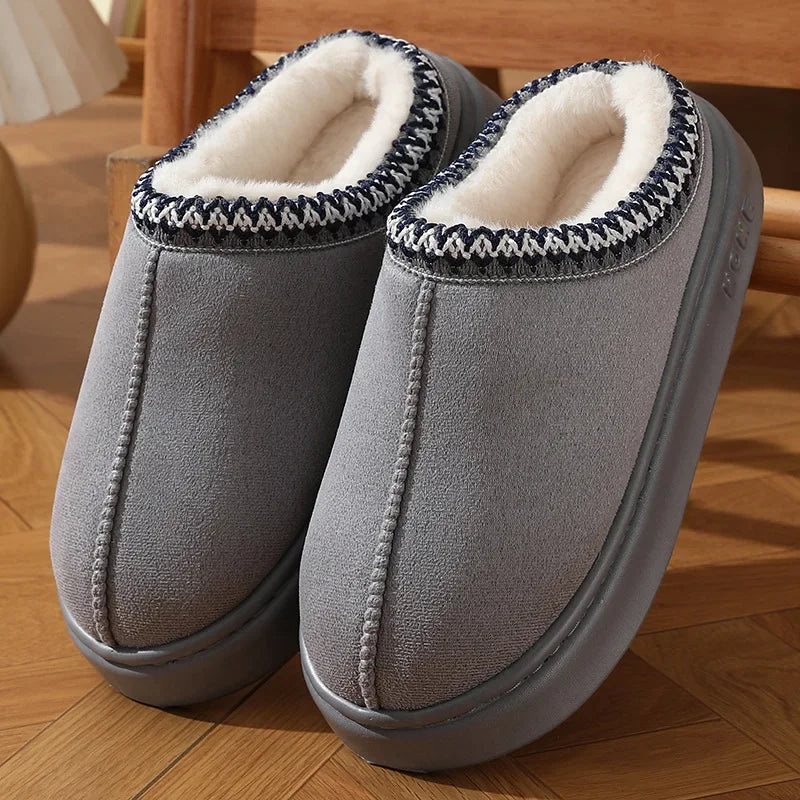 Chloe | Cozy Fluffy Platform Slippers