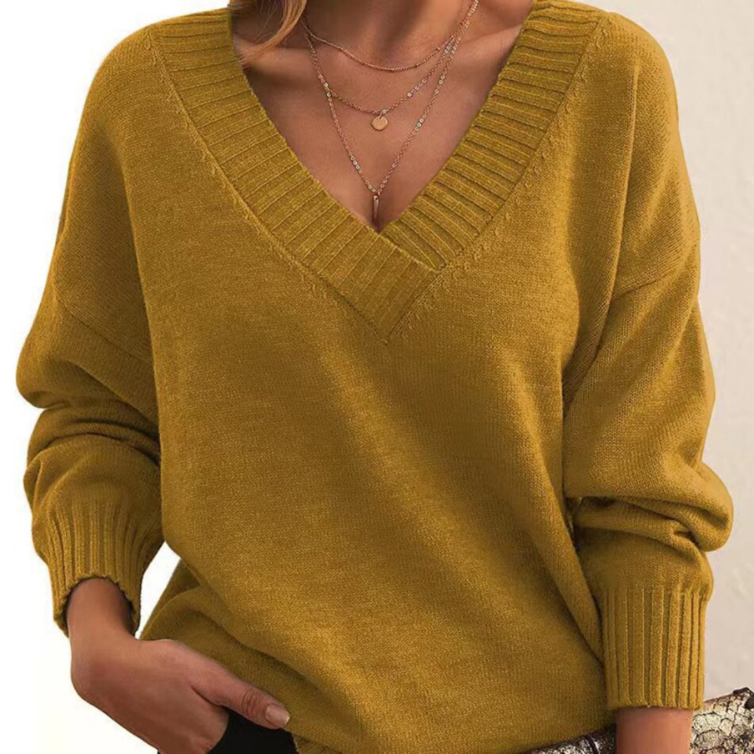The Marjorie Sweater™  | Elegant V-Neck