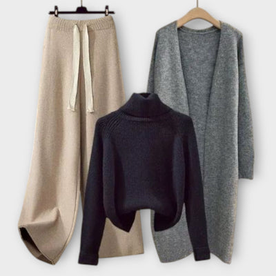 Bobbi | Three-Piece Knitwear Set