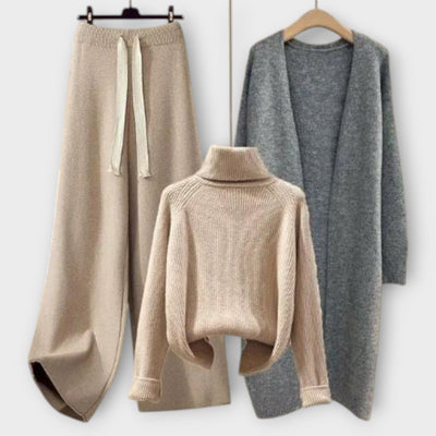 Bobbi | Three-Piece Knitwear Set